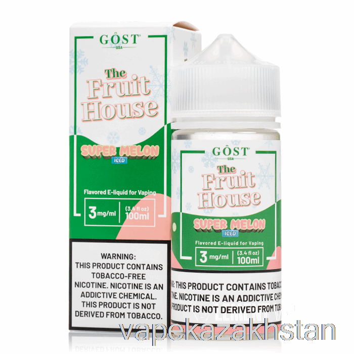 Vape Smoke Iced Super Melon - The Fruit House - GOST Vapor - 100mL 6mg